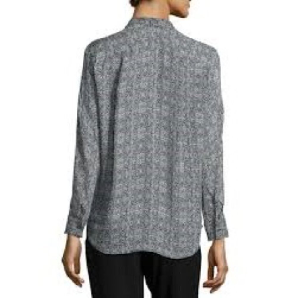Vince | Silk Half Placket Blouse - Picture 3 of 10